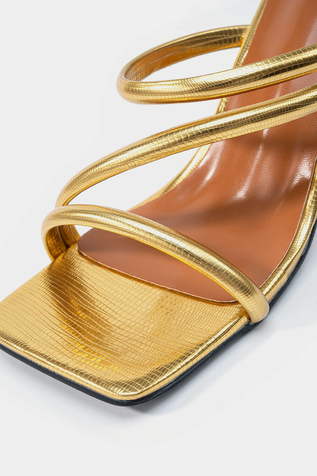 Strappy Square Toe Heels - Image 3