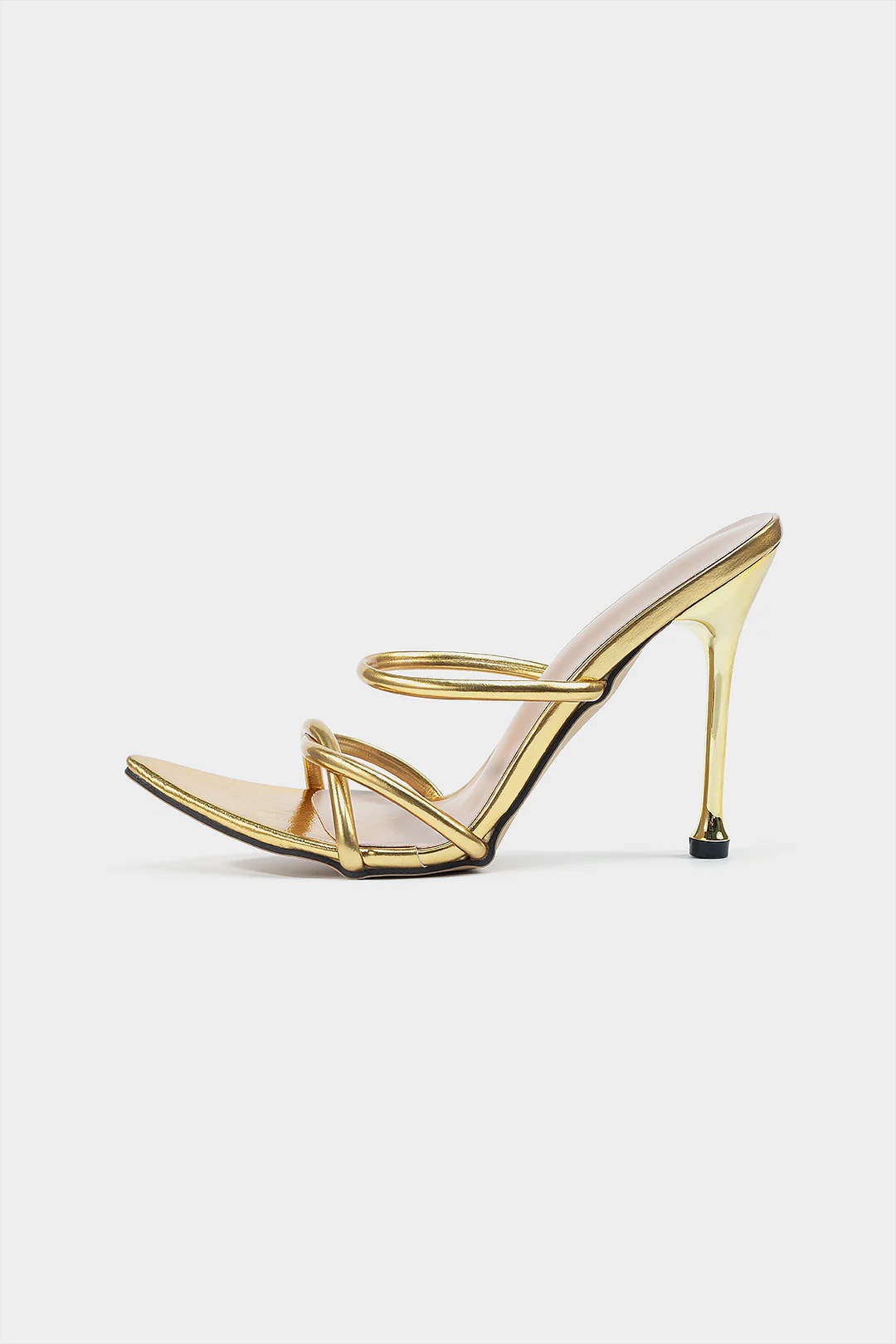 Crossed Pointed Toe High Heels - Image 2