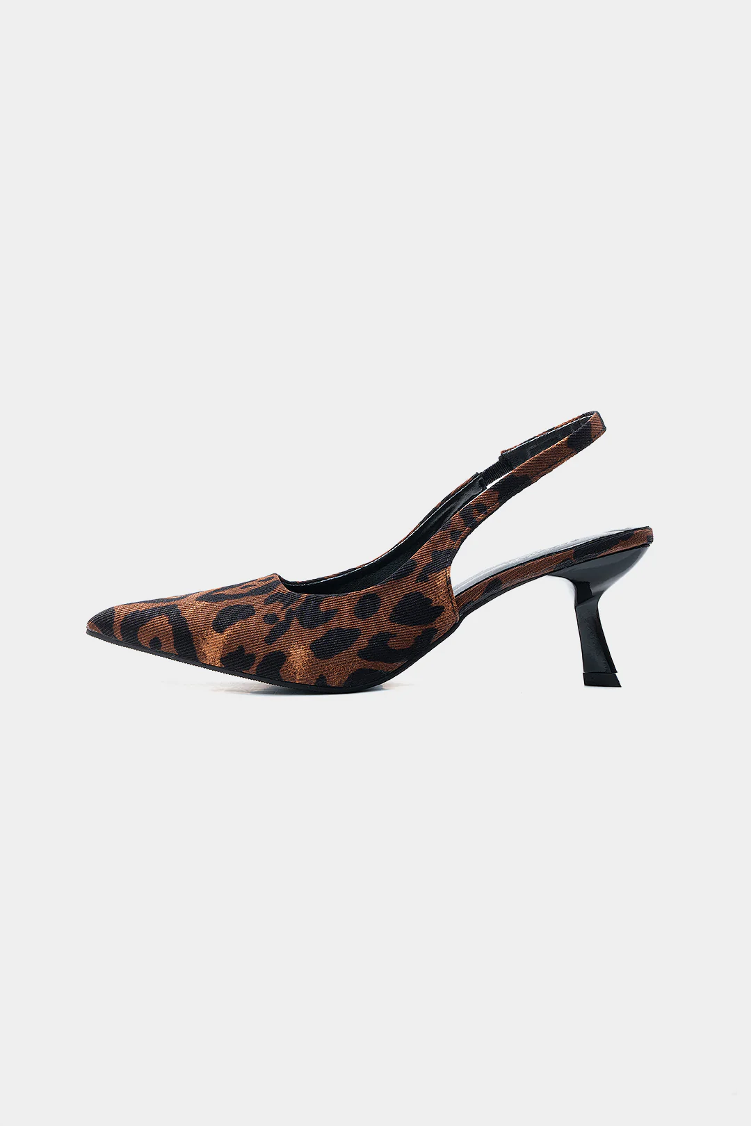 Leopard Print Pointed Toe Heels - Image 2