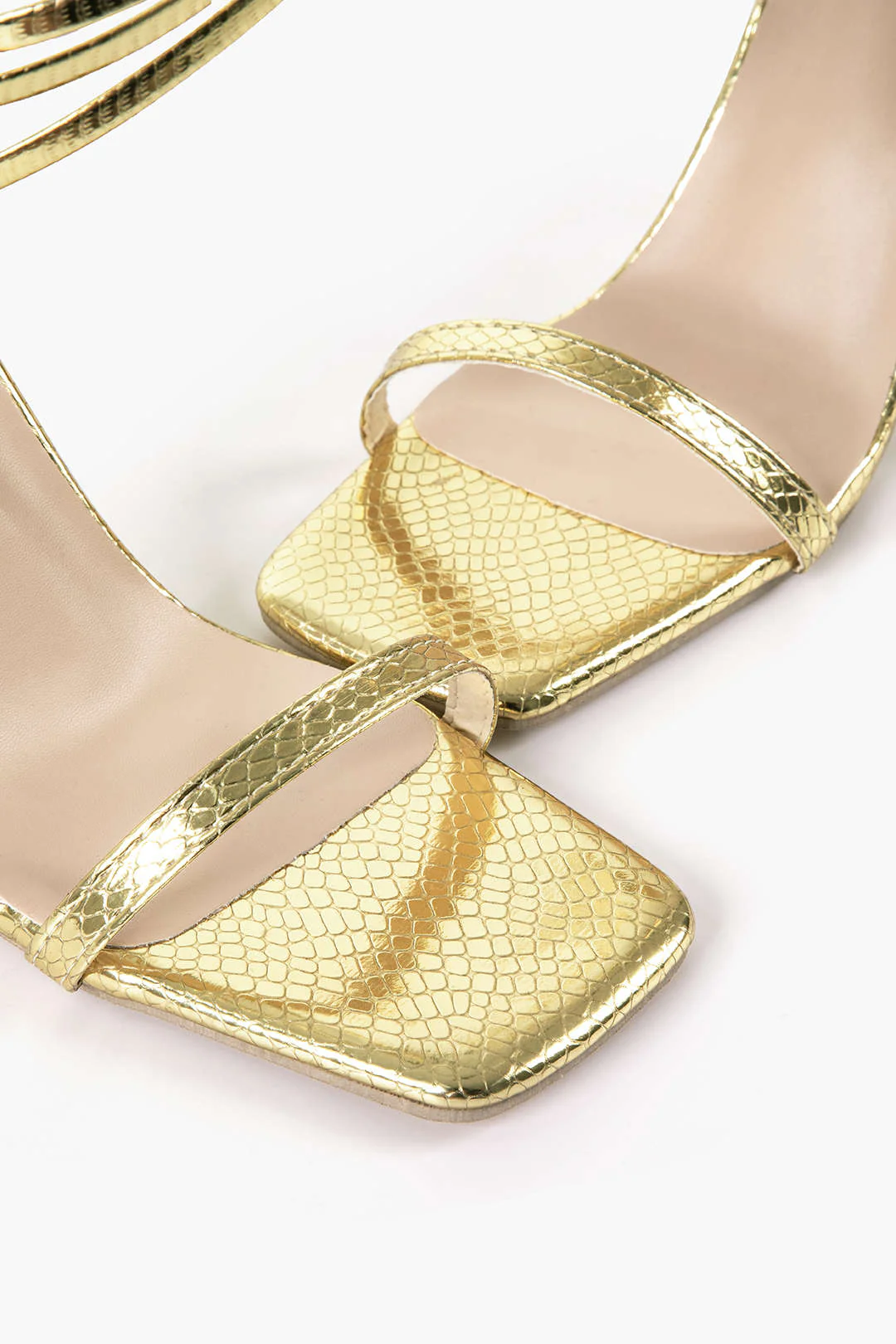 Square Toe Chain High Heels - Image 8