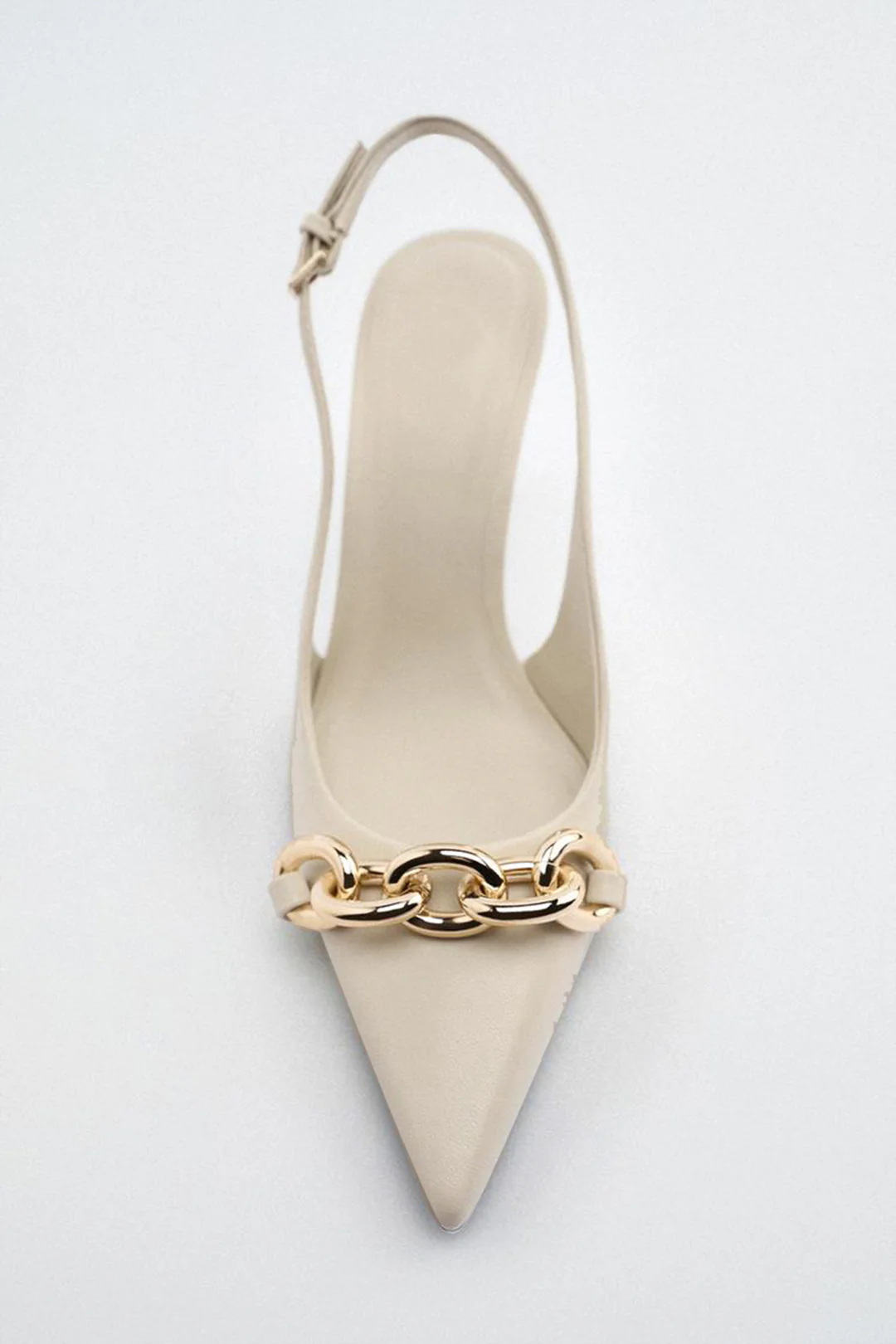 Chain Metallic Pointed Heels - Image 3