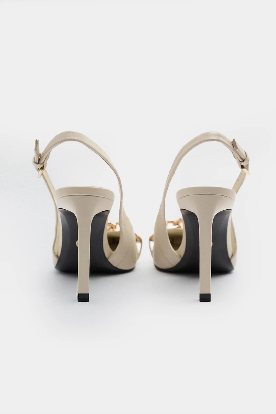 Chain Metallic Pointed Heels - Image 4