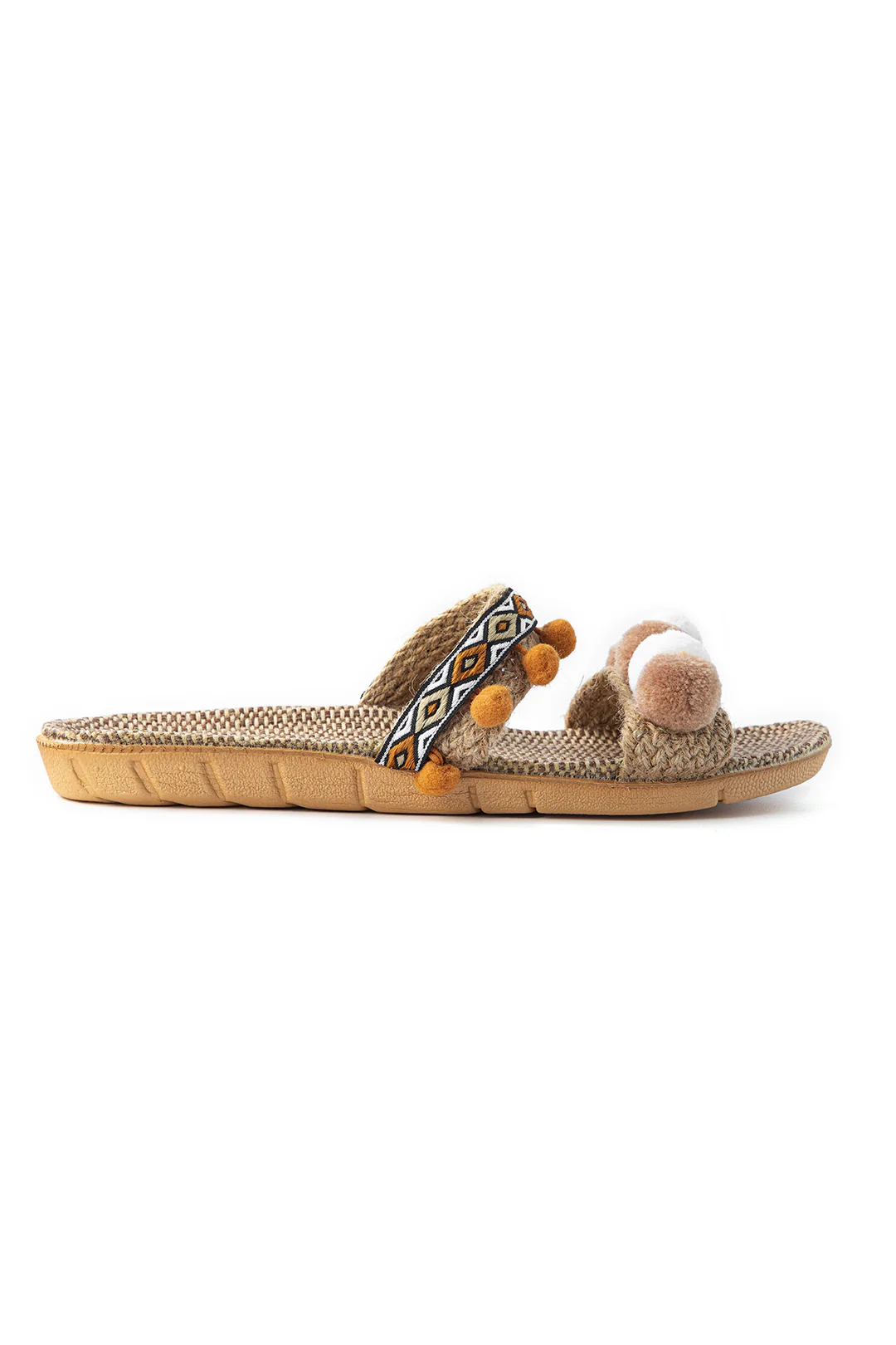 Fringe Trim Slippers - Image 3