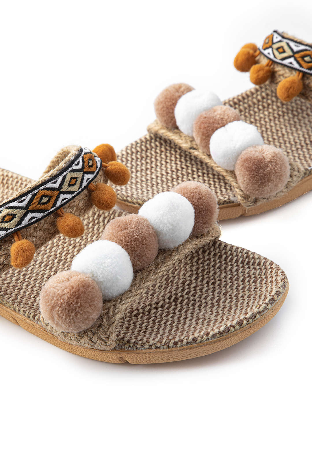 Fringe Trim Slippers - Image 4