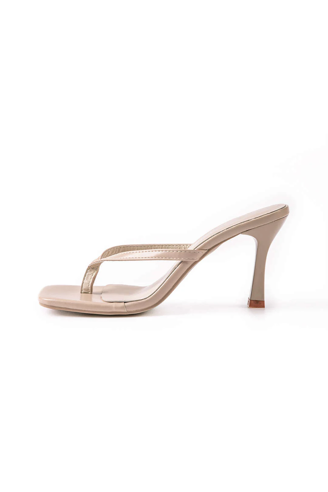 Basic Mid Heel Thong Sandals - Image 5