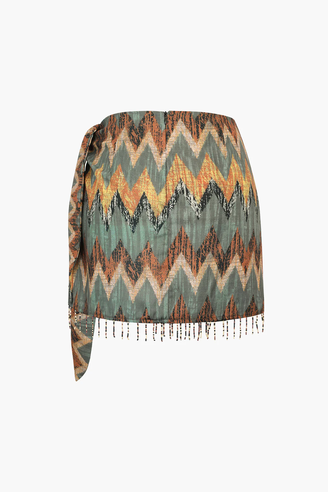 Printed Knot Mini Skirt - Image 2