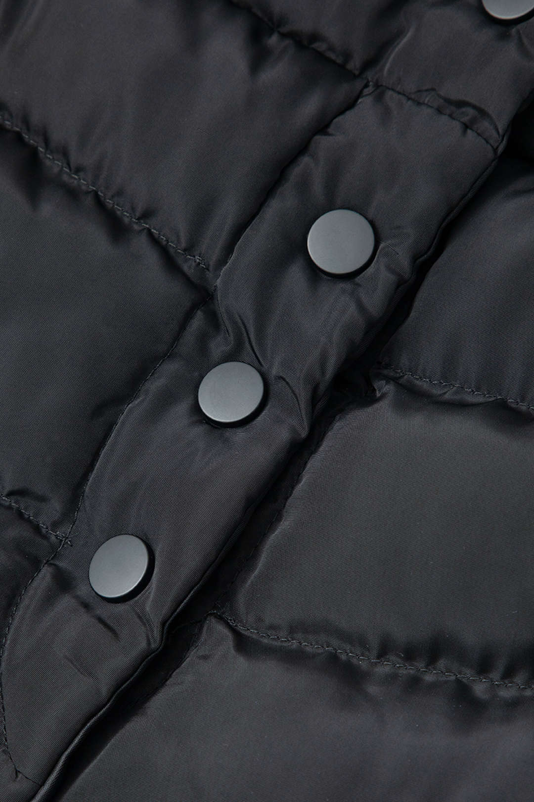Solid Button Up Puffer Mini Skirt - Image 4