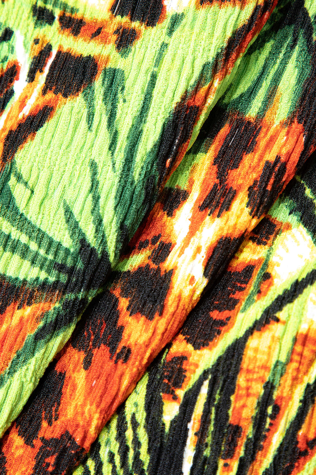 Palm Leaf Print Fringe Knot Mini Skirt - Image 4