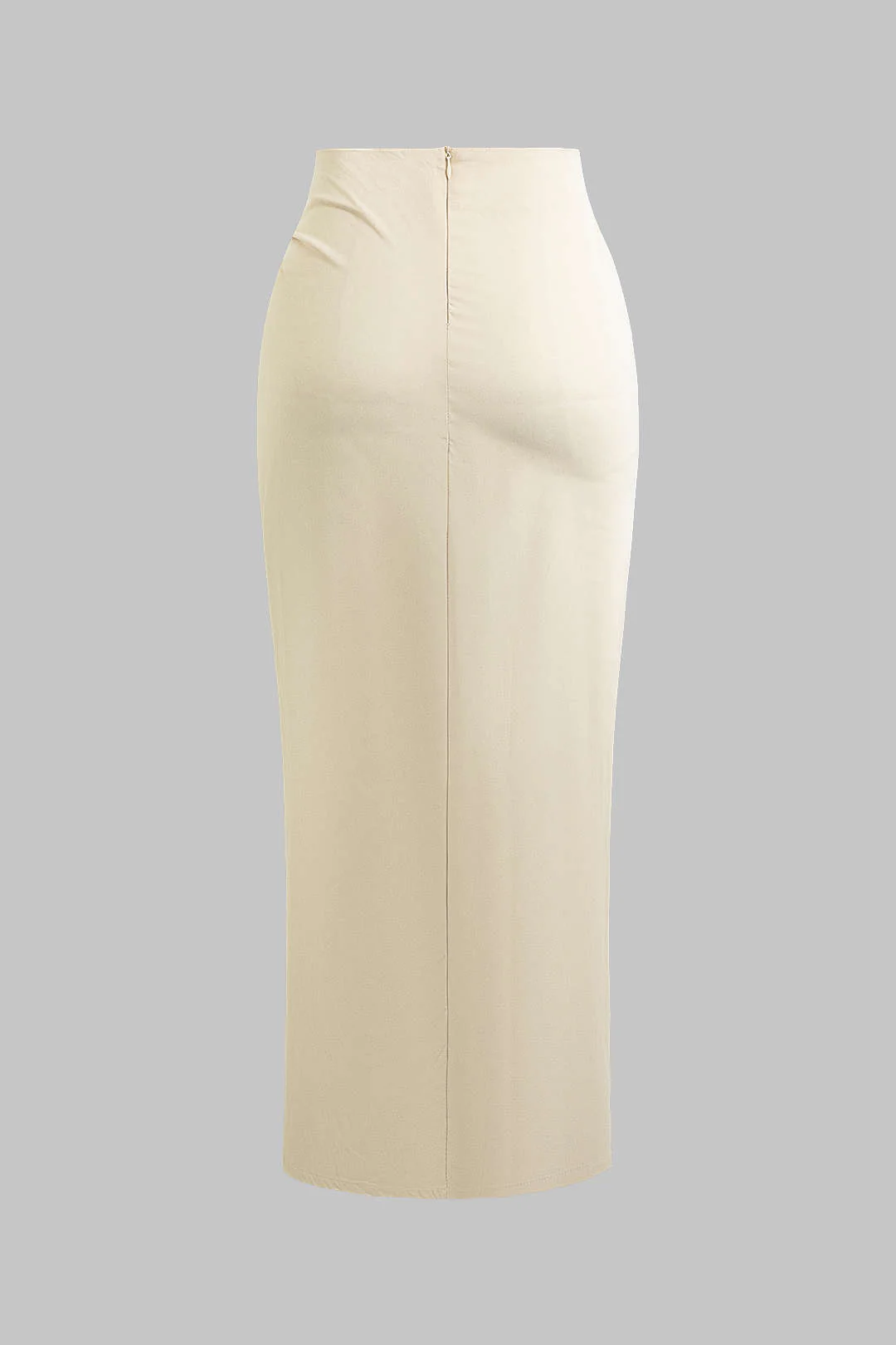 Solid Twist Knot Irregular Skirt - Image 2