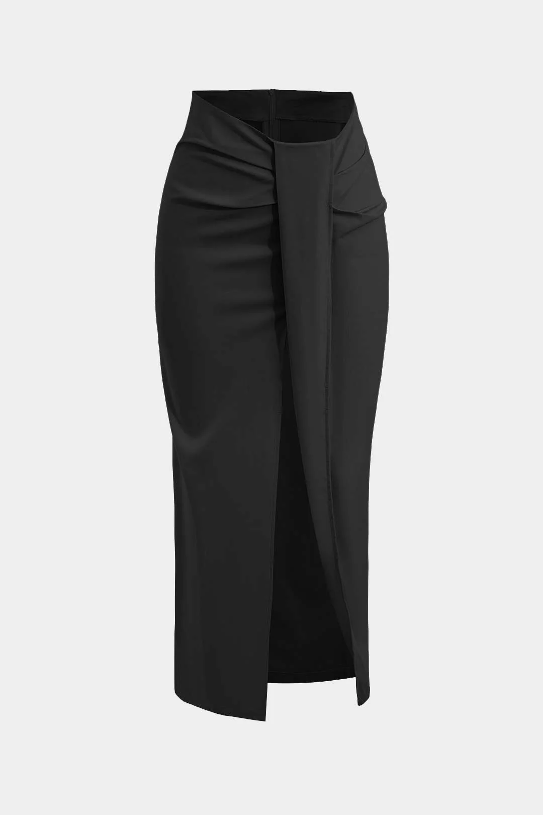 Solid Twist Knot Irregular Skirt - Image 4
