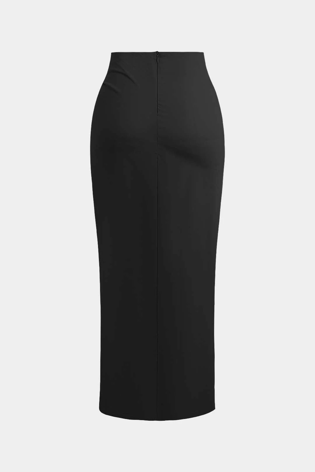 Solid Twist Knot Irregular Skirt - Image 5