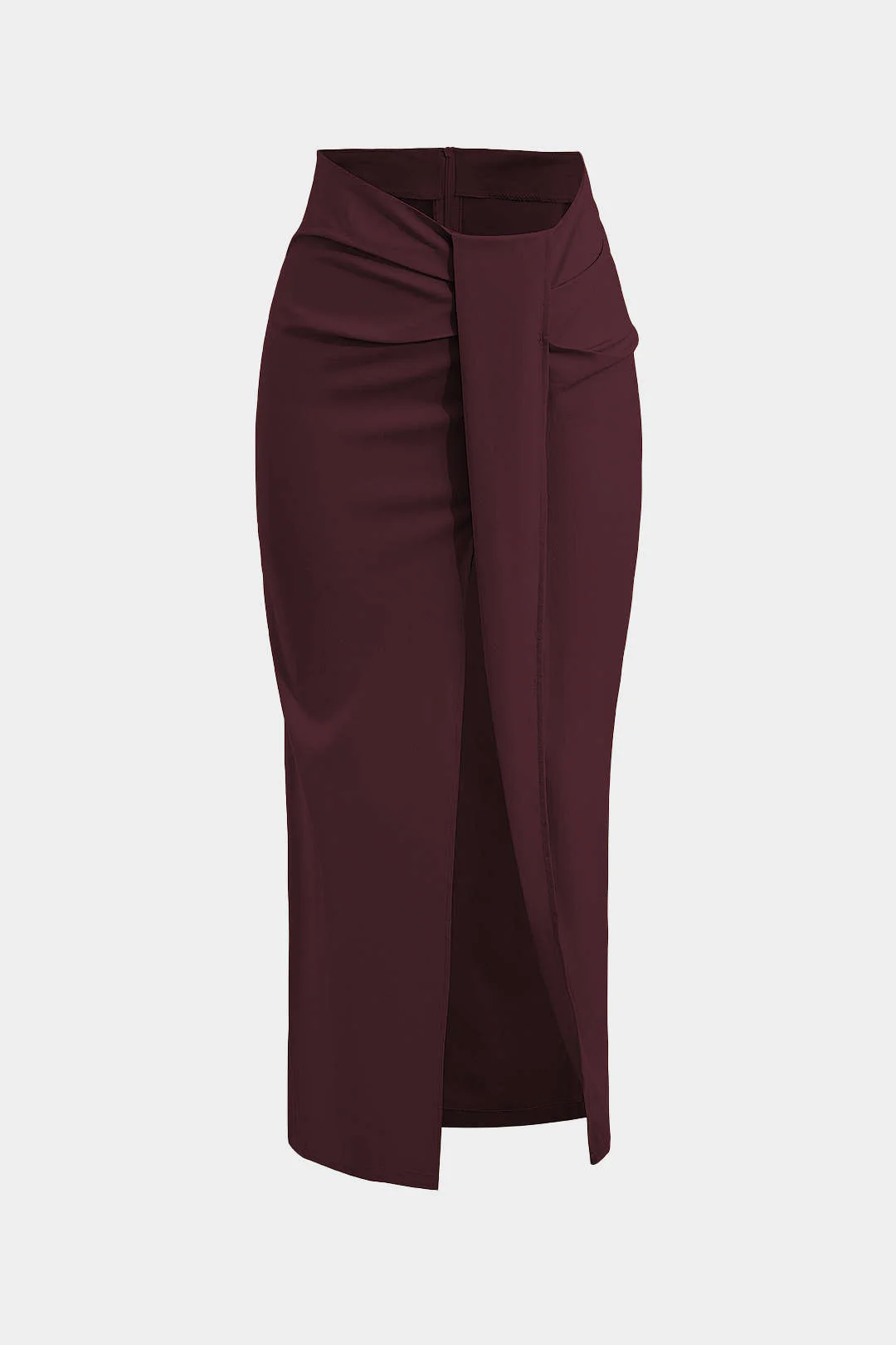 Solid Twist Knot Irregular Skirt - Image 6
