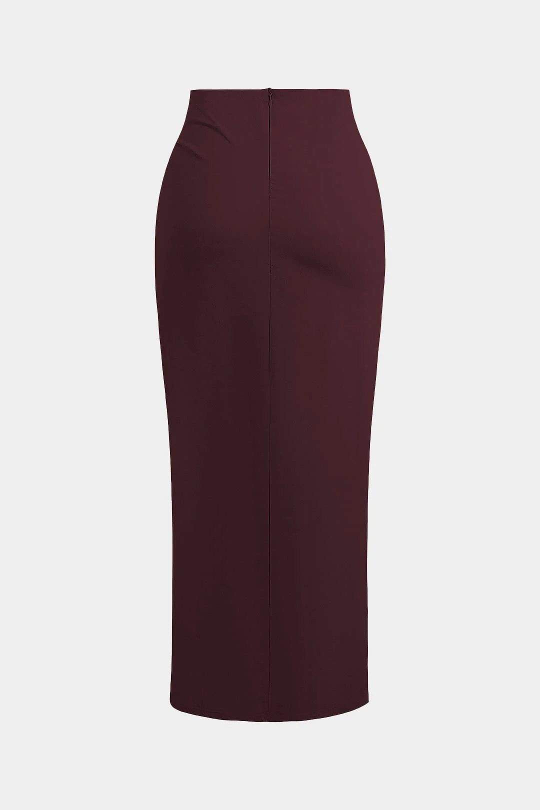 Solid Twist Knot Irregular Skirt - Image 7