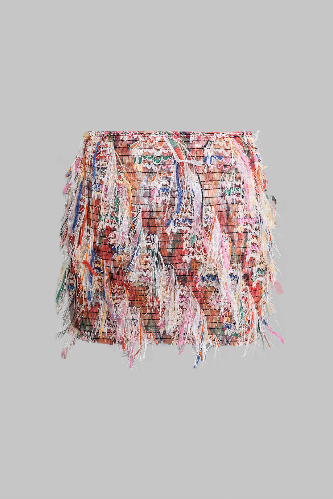 Fringe Mini Skirt - Image 2