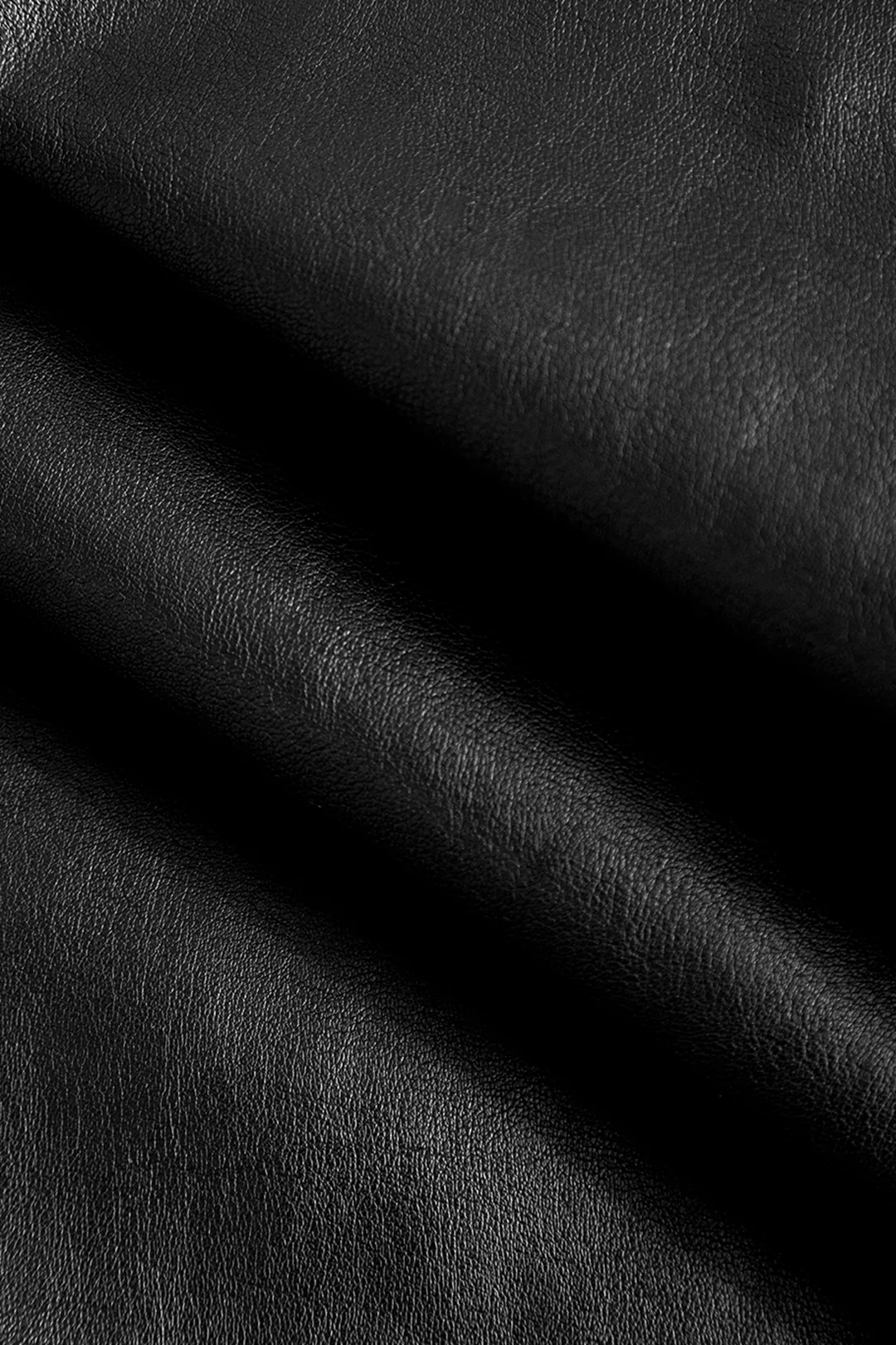 Faux Leather Ruched Skirt - Image 3