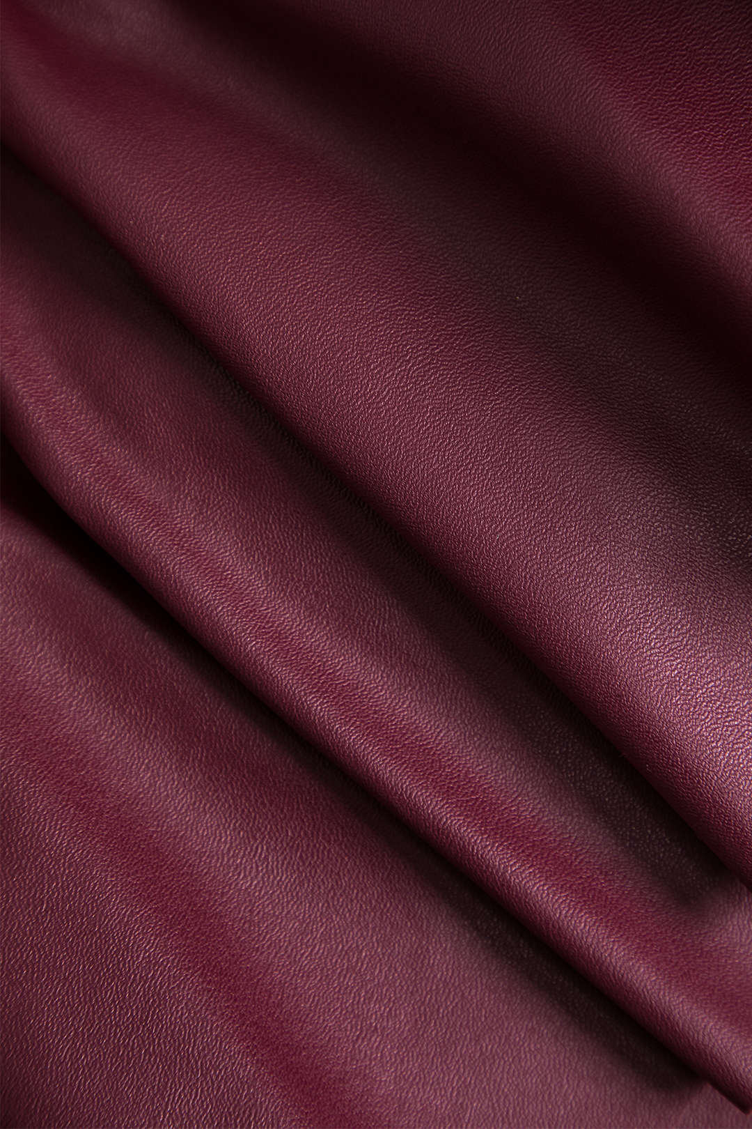 Solid Faux Leather Asymmetrical Layer Skirt - Image 4