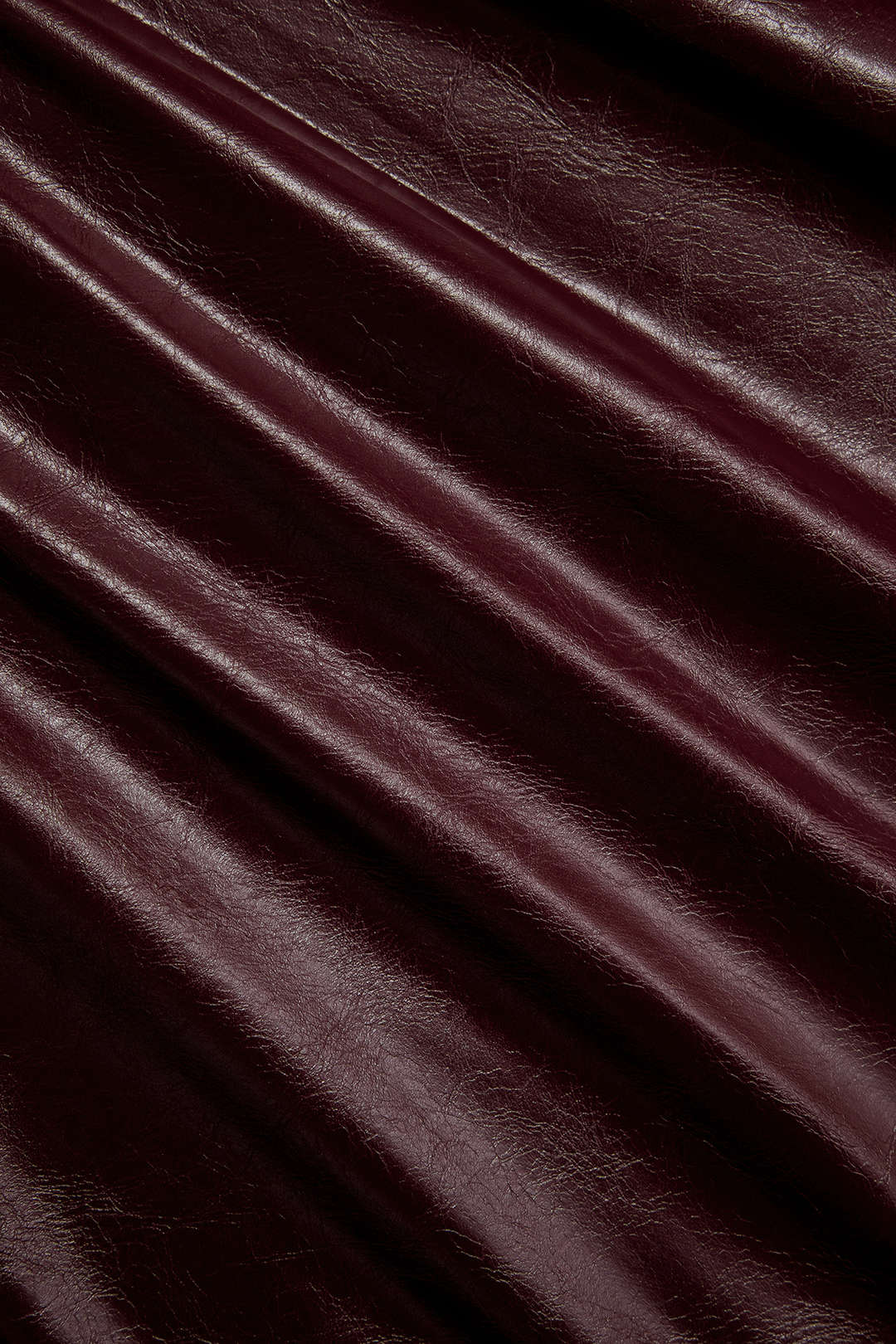 Faux Leather Side Slit Skirt - Image 3