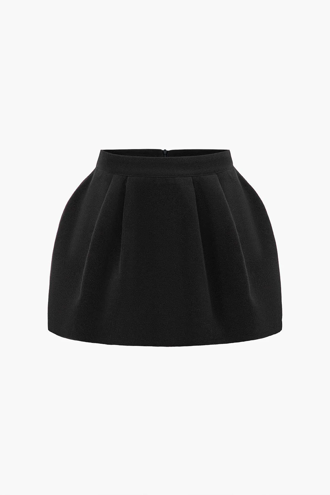 Tweed High Waist Ruched Skirt - Image 4