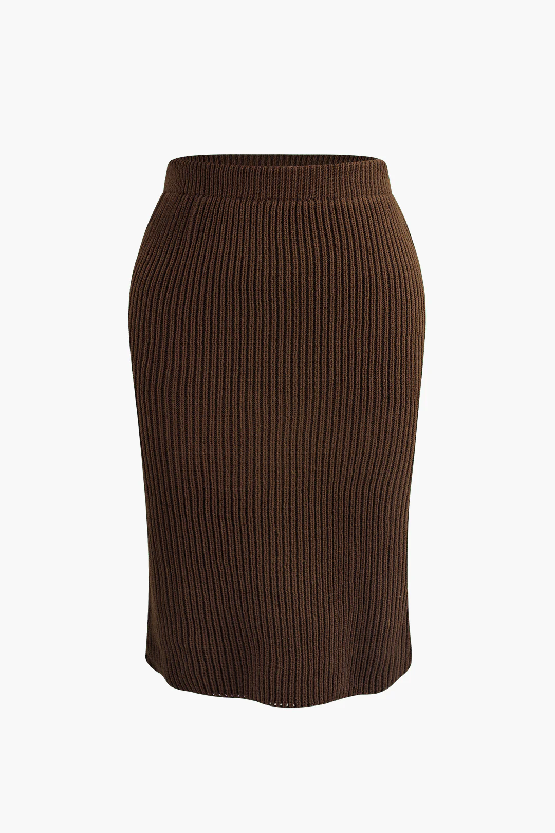 Plus Size Ribbed Knit Skirt - Image 2