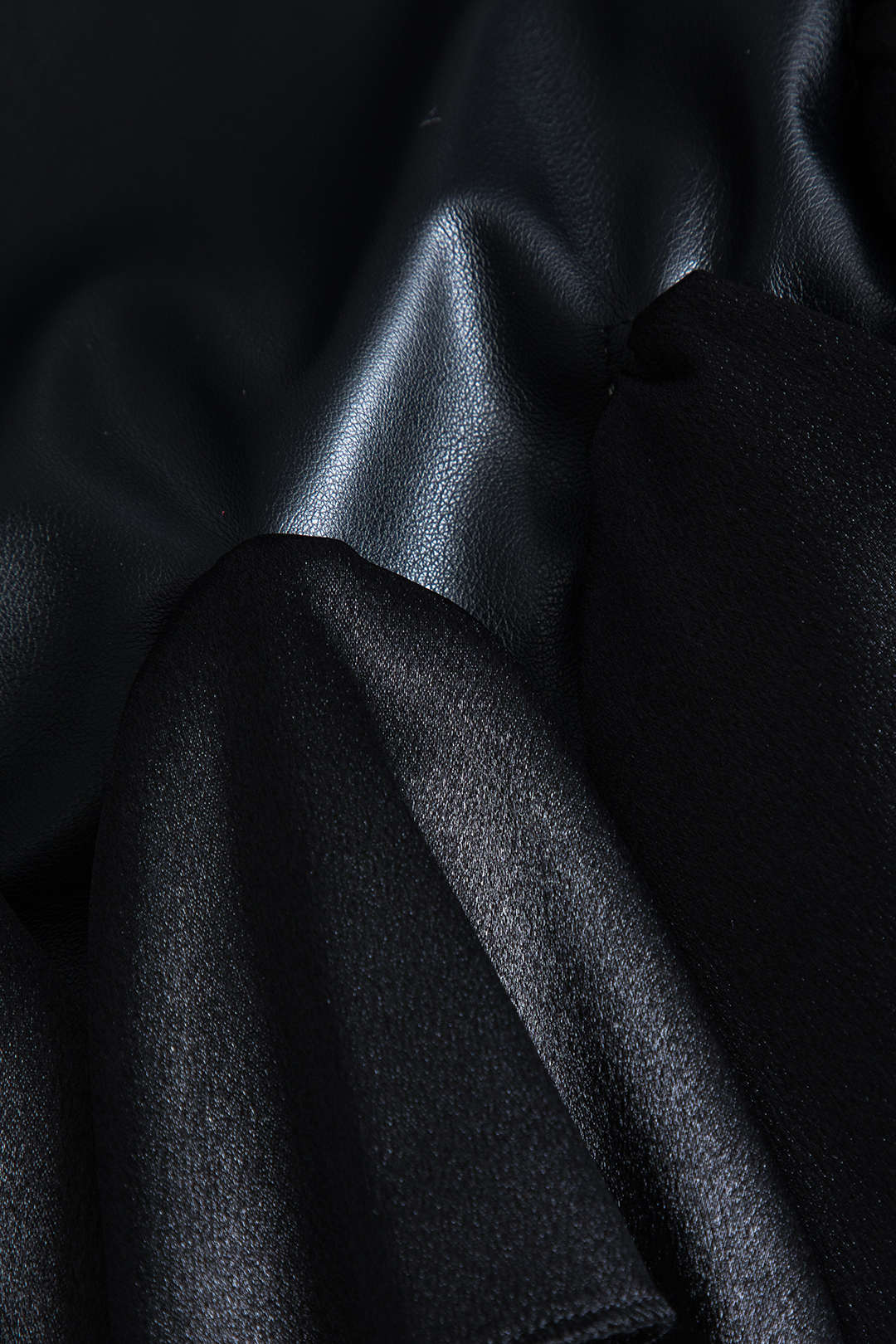 Faux Leather Ruffle Mini Skirt - Image 3