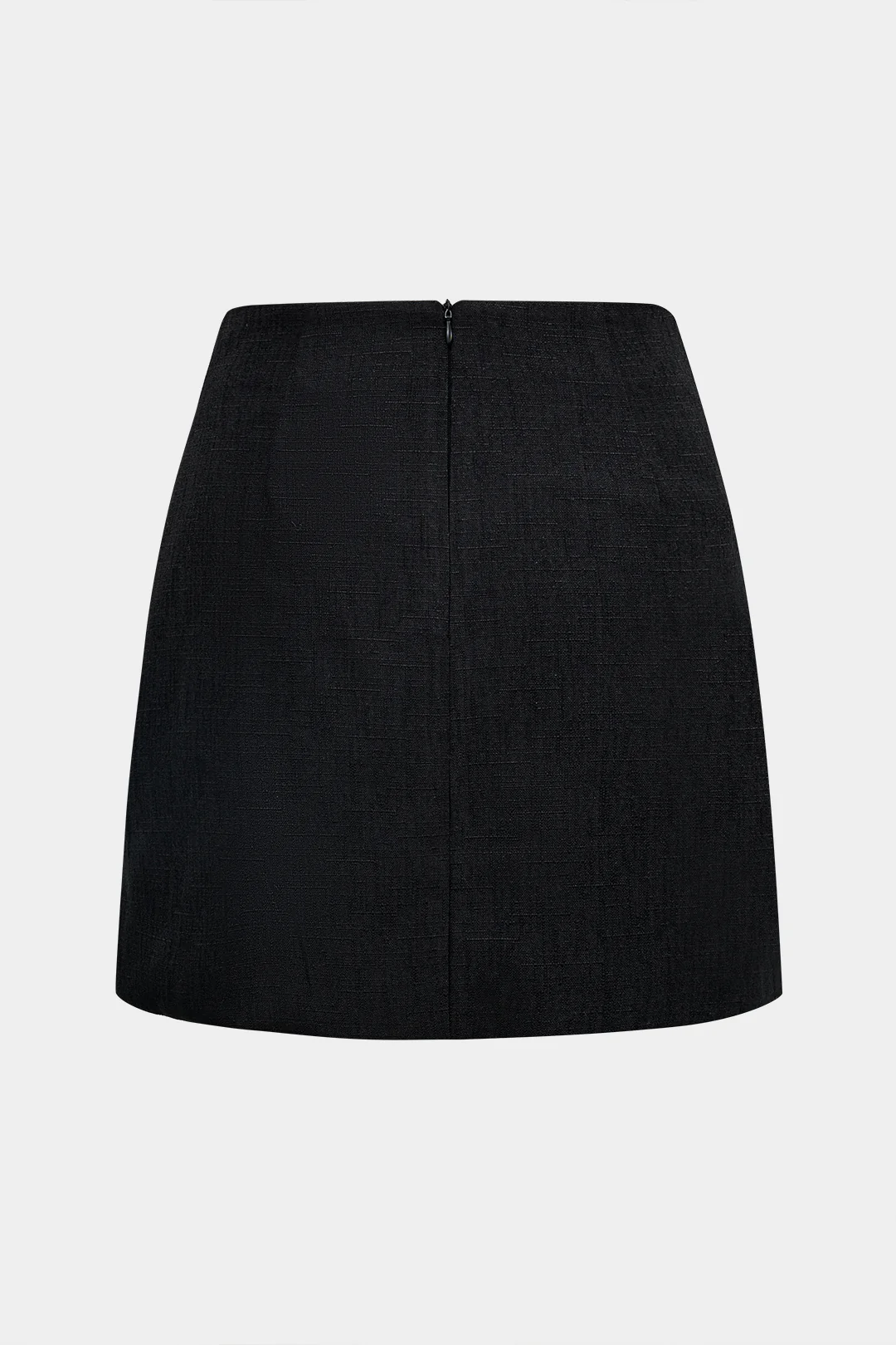Faux Leather Button Mini Skirt - Image 2