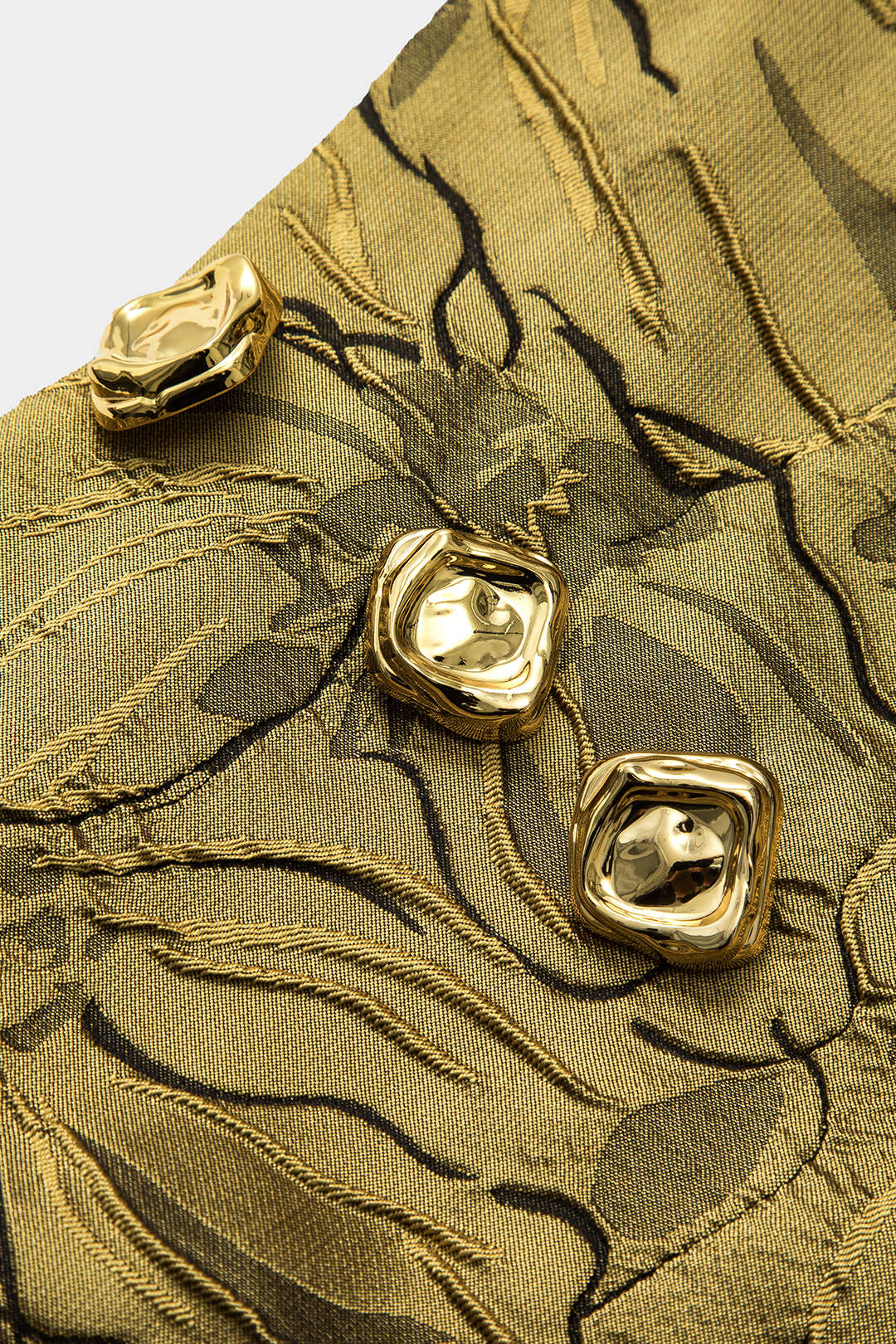 Jacquard Metallic Puff Zipper Skirt - Image 4