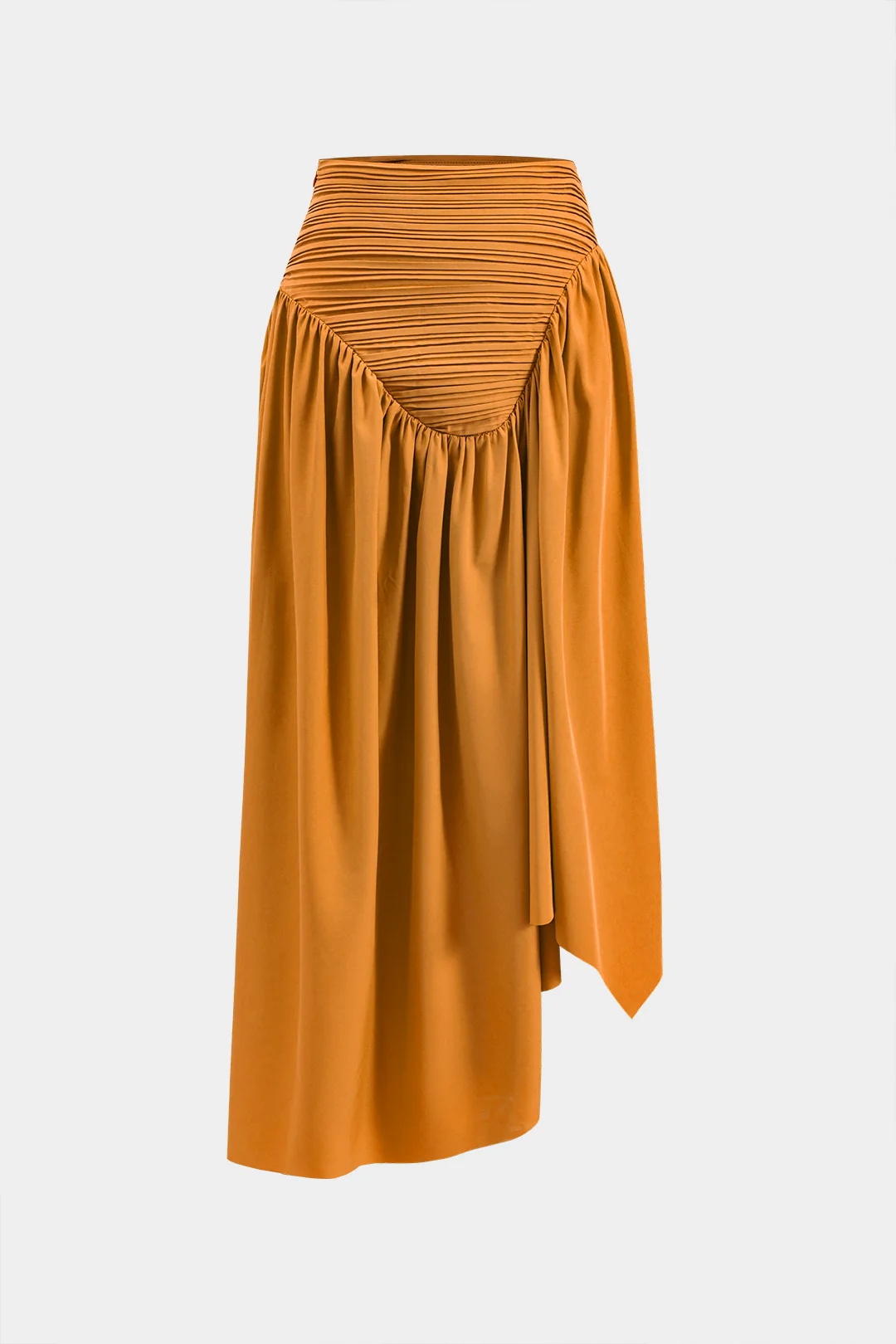 Pleated Asymmetrical Skirt - Image 5