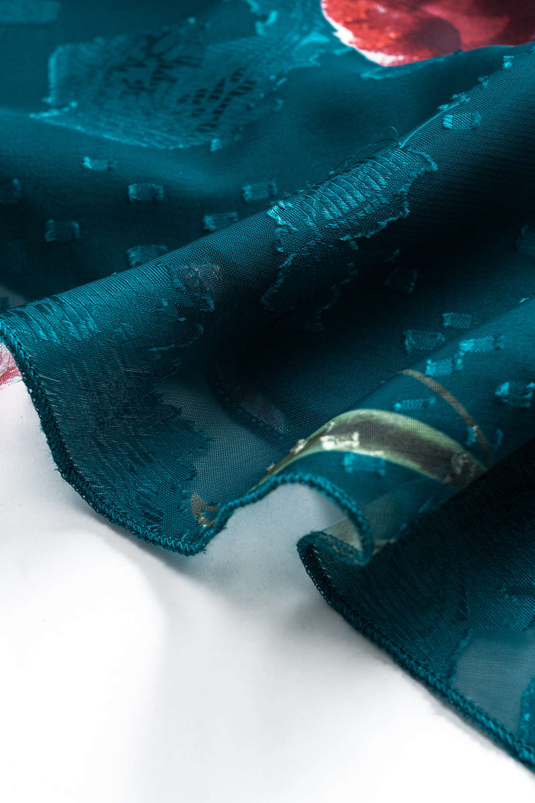 Floral Print Chiffon Skirt - Image 9