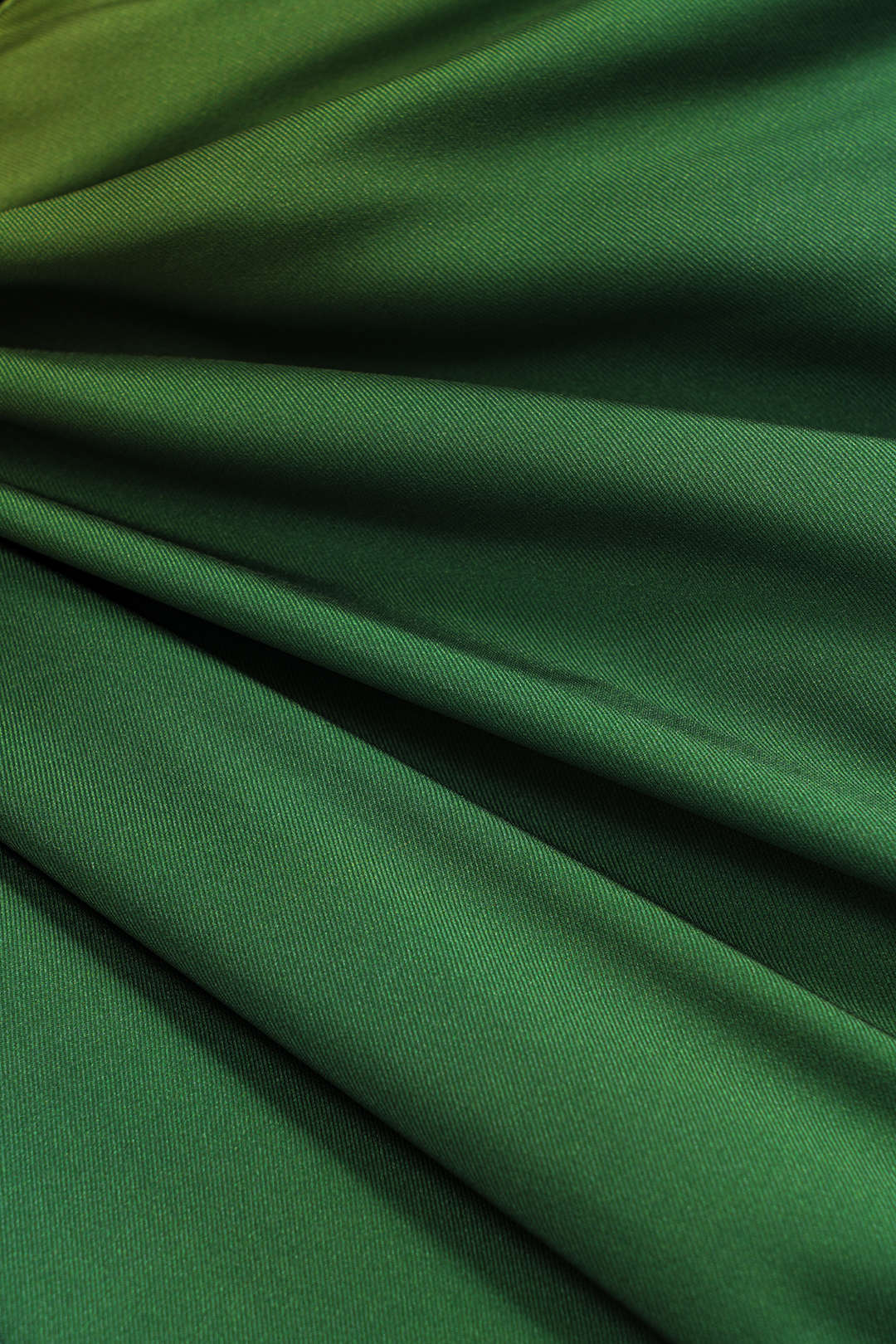 Ombre Print Satin Ruched Tie Front Zipper Skirt - Image 4