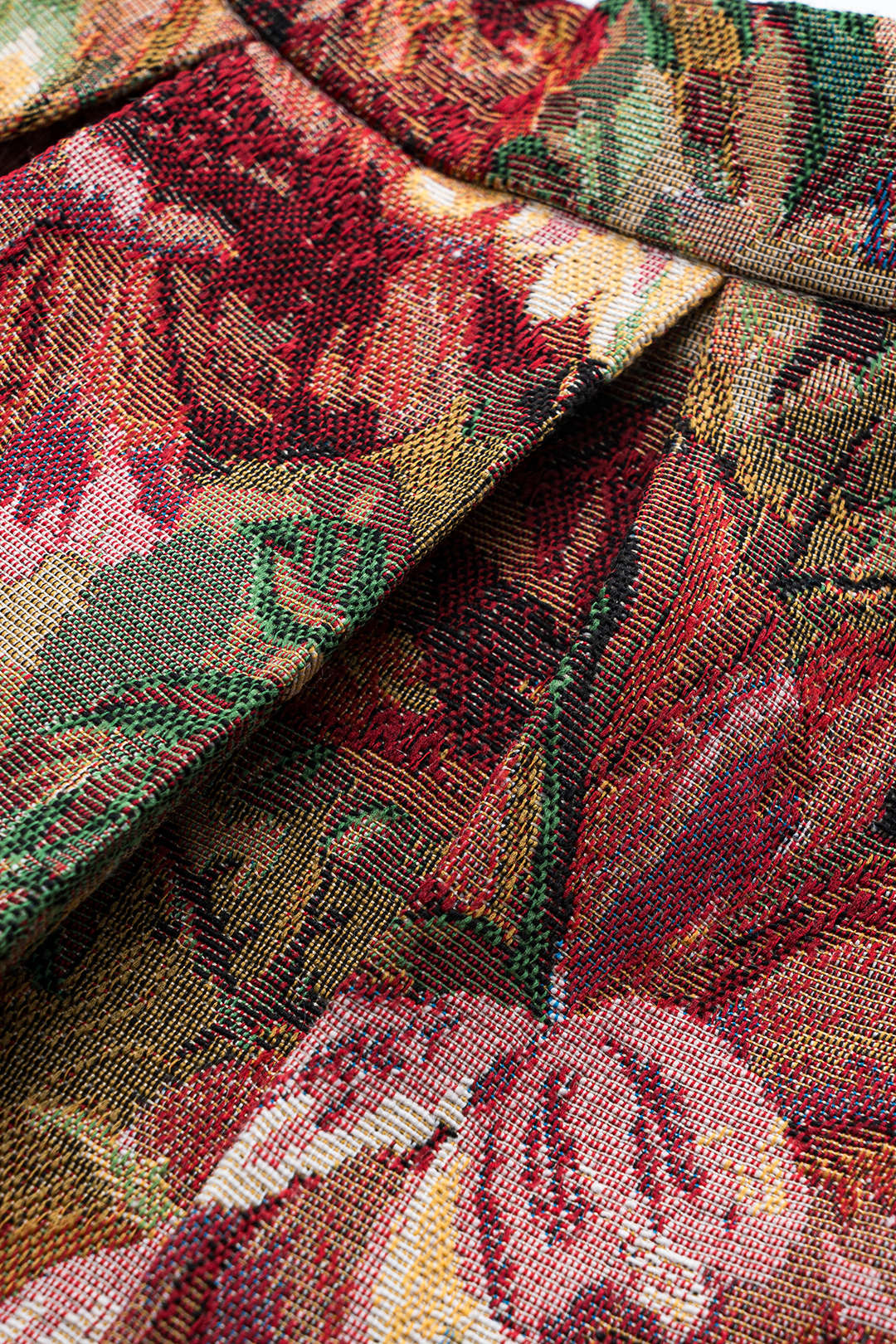 Jacquard Pleated High Waist Skirt - Image 3