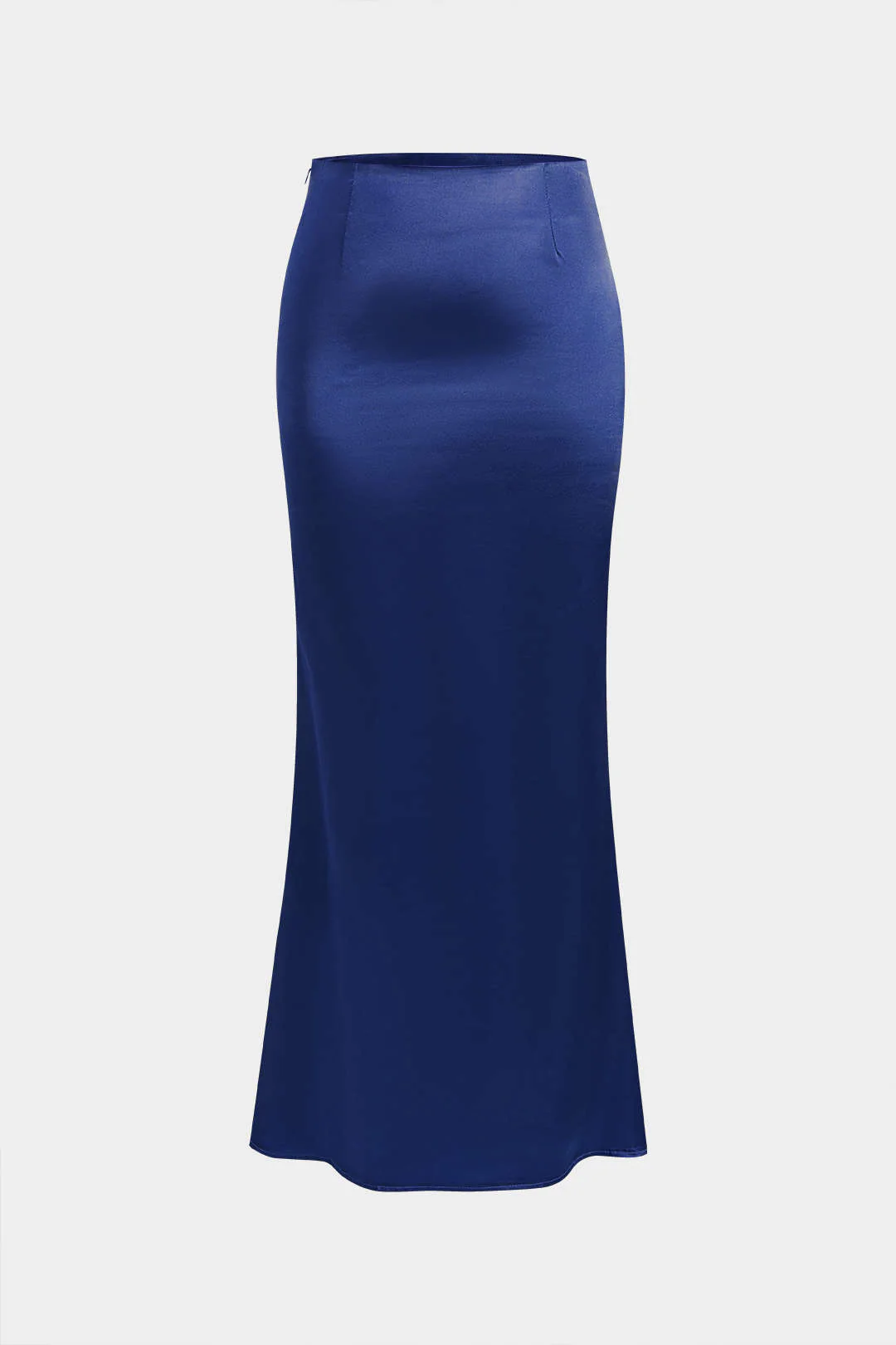 Solid Satin Zipper Skirt - Image 13