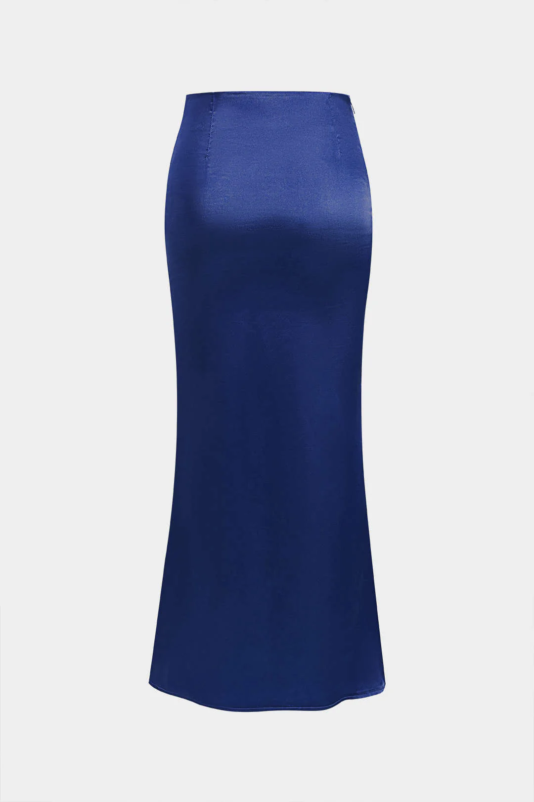 Solid Satin Zipper Skirt - Image 14