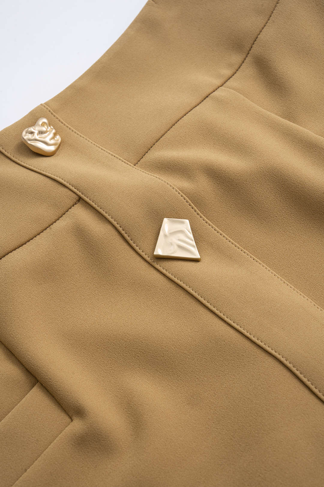 Metal  Button Pocket Skirt - Image 3