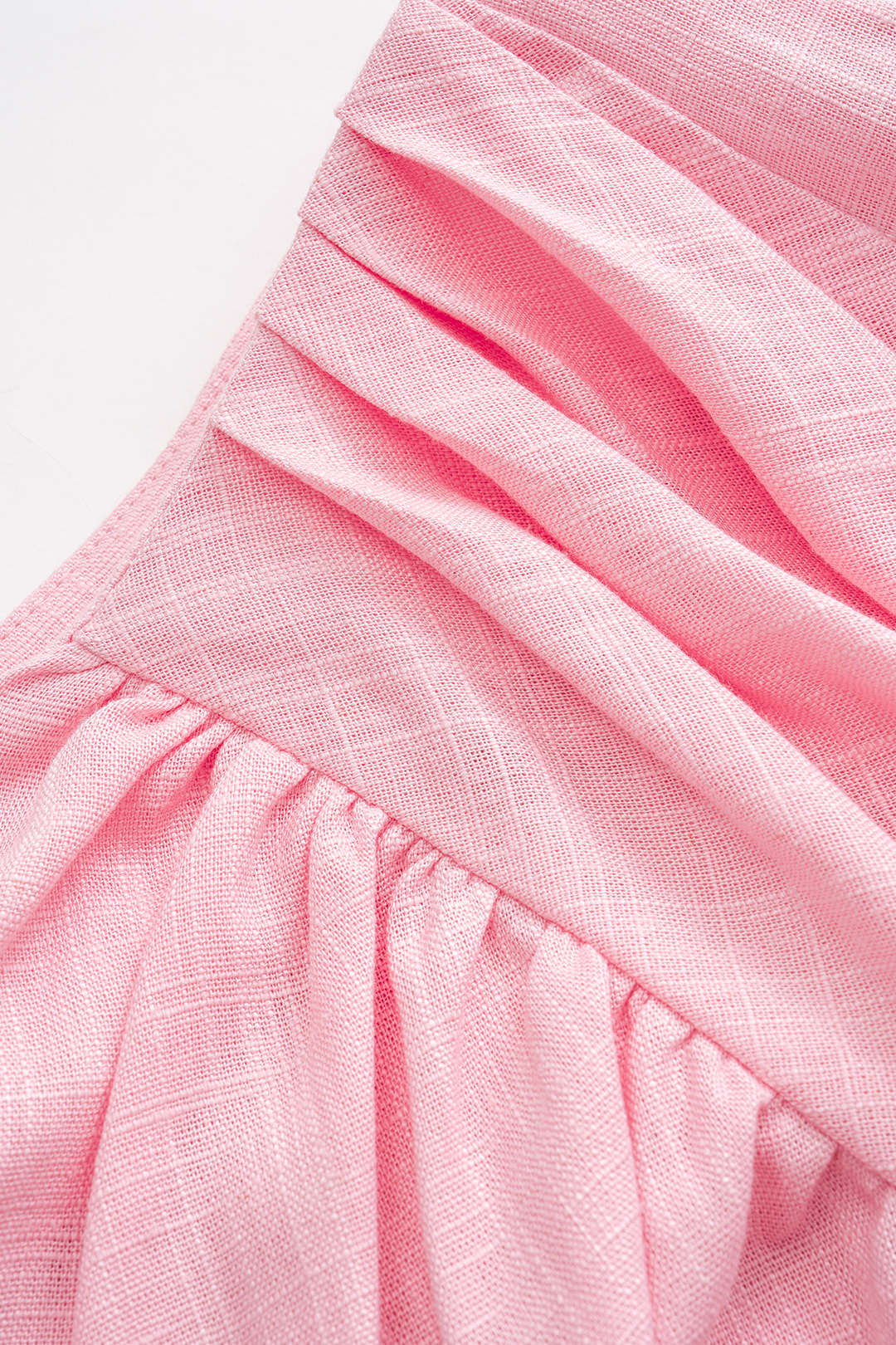 Linen Ruched Skirt - Image 3