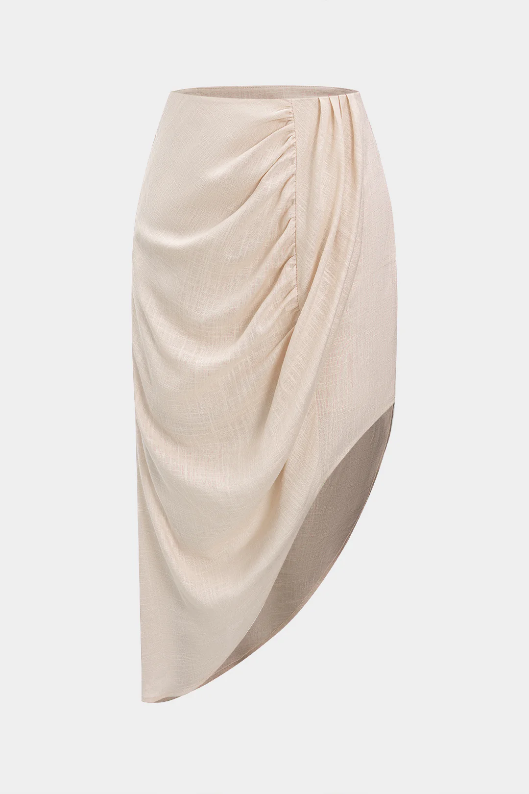 Linen Ruched Skirt - Image 5