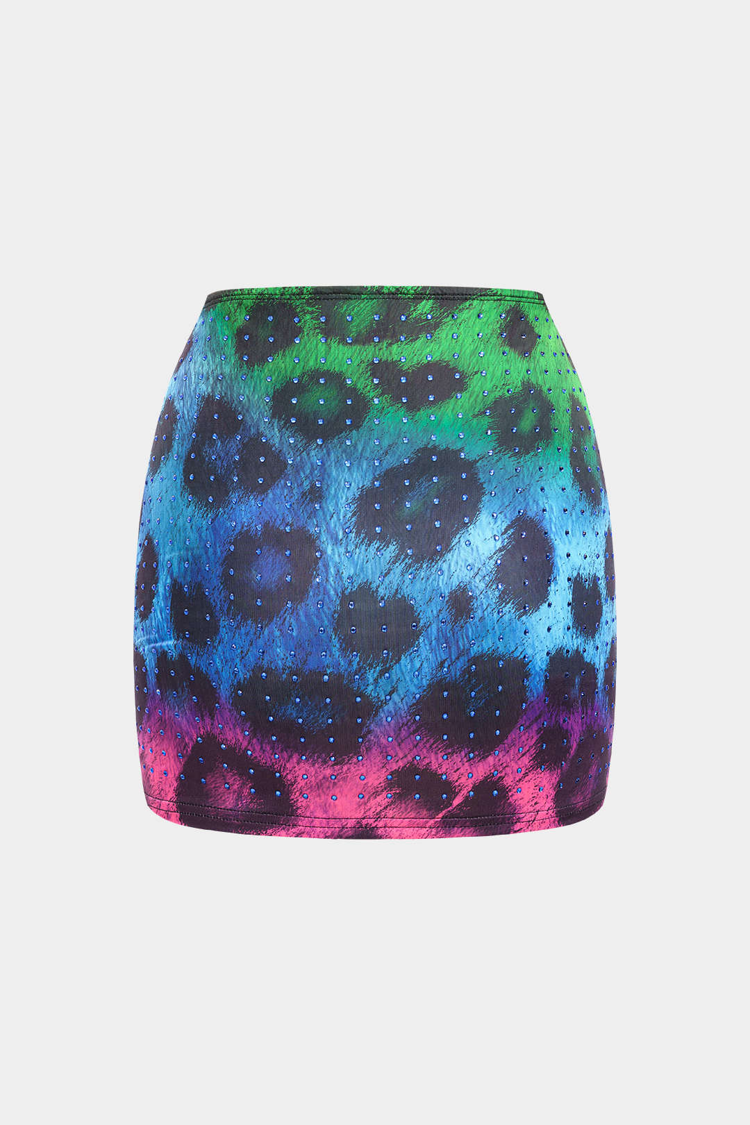 Leopard Pattern Rivet Skirt - Image 10