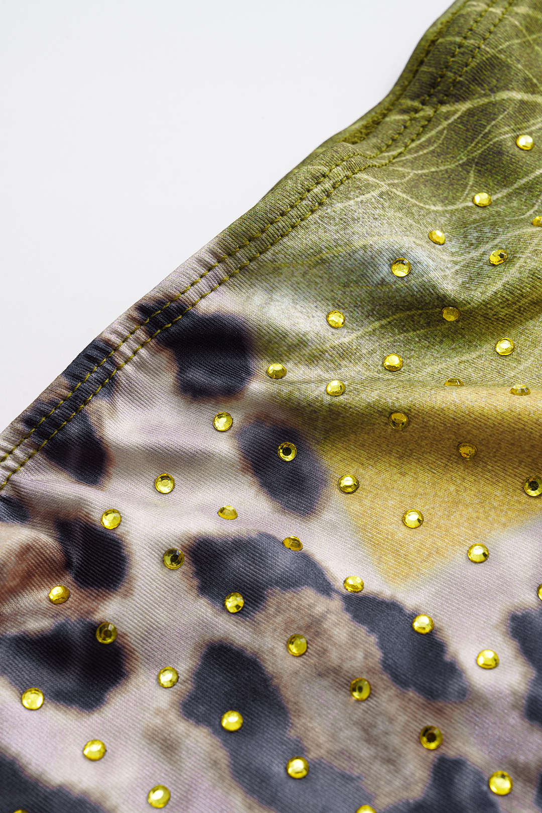 Leopard Pattern Rivet Skirt - Image 4