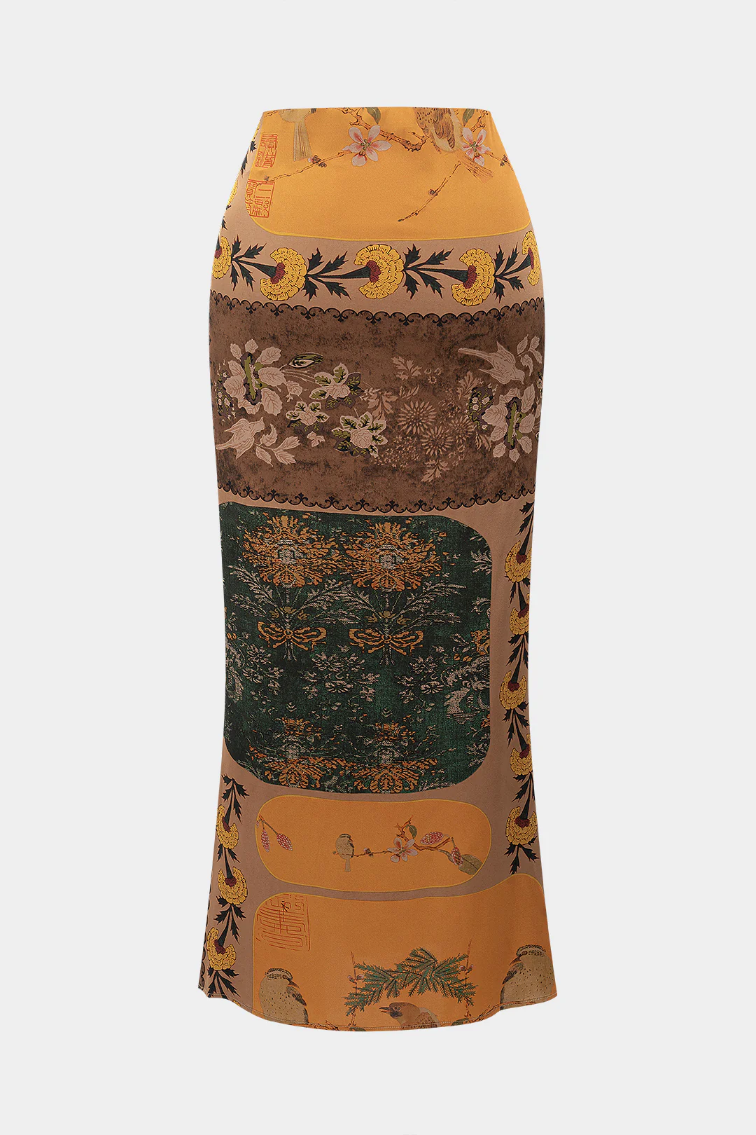 Floral Print Ruched Skirt - Image 2