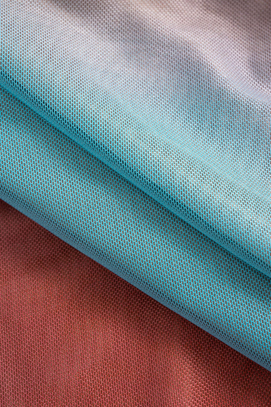 Colorblock Print Mesh Ruched Skirt - Image 3