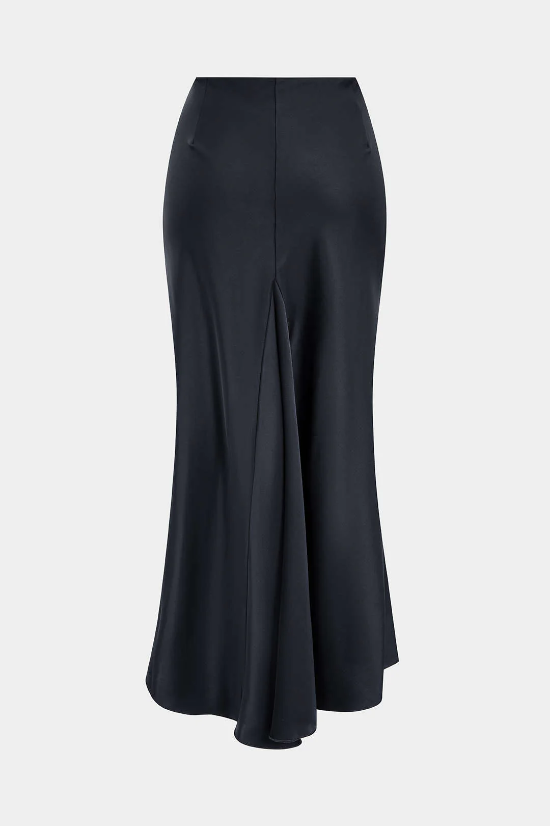 Satin Ruffle Ruched Asymmetrical Skirt - Image 12