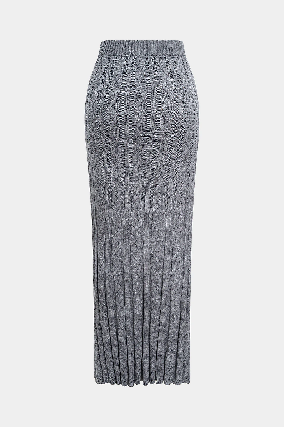 Knit Texture Tie-Up Skirt - Image 2