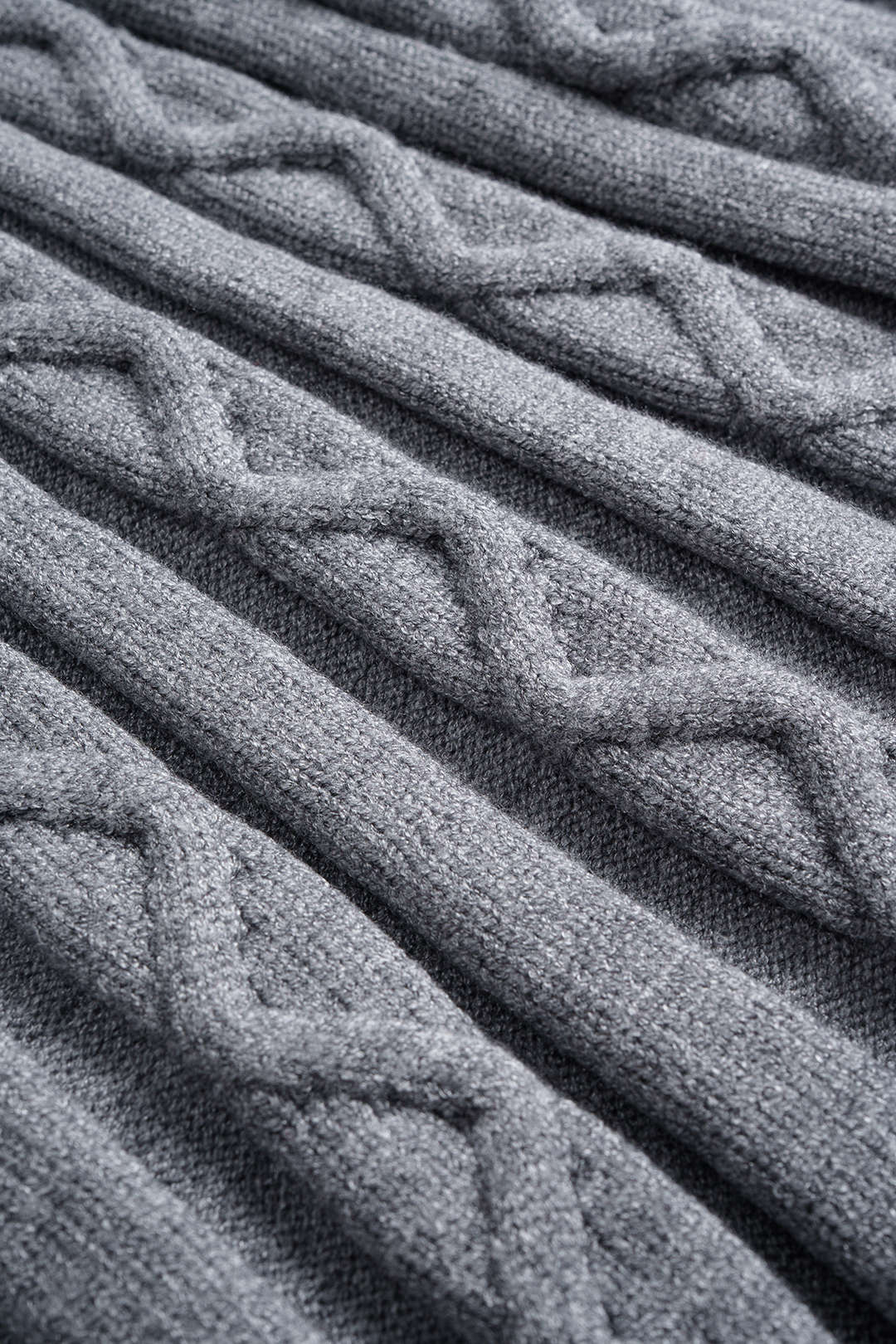 Knit Texture Tie-Up Skirt - Image 4