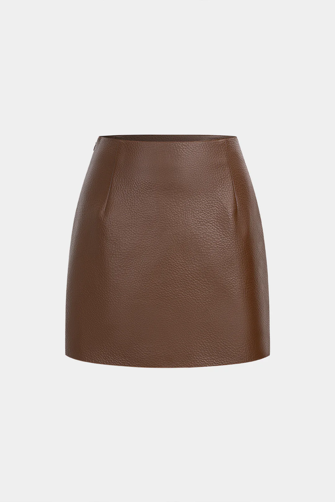 Faux Leather Texture Mini Skirt - Image 7
