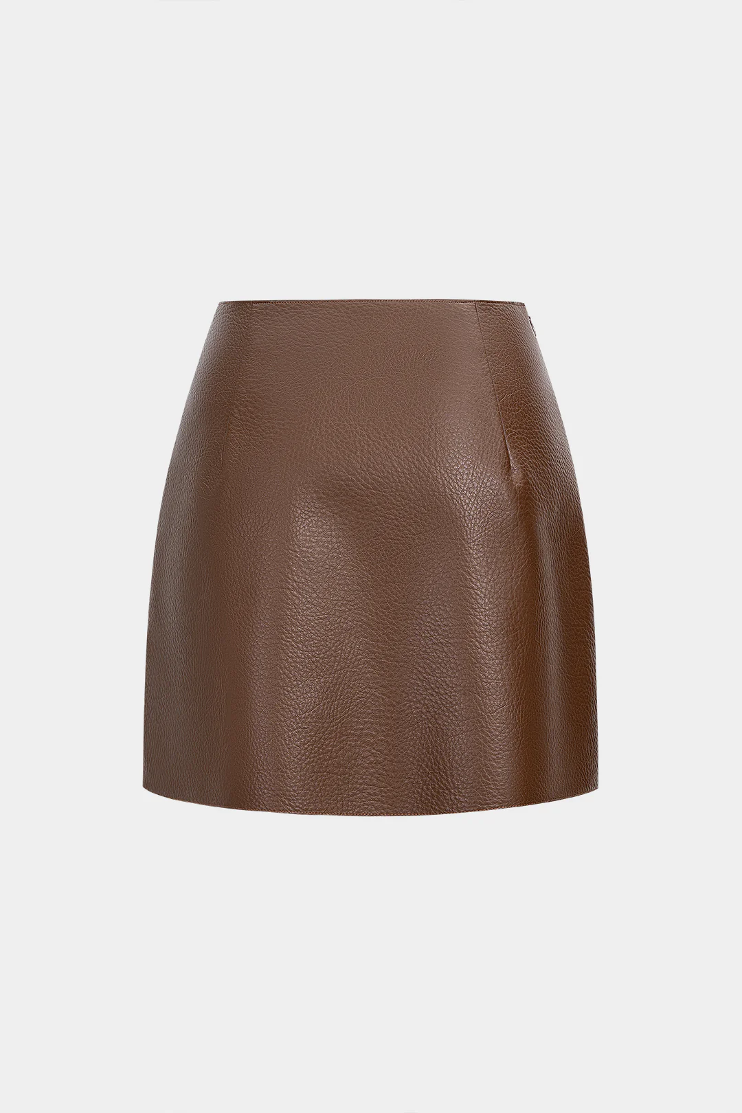 Faux Leather Texture Mini Skirt - Image 8