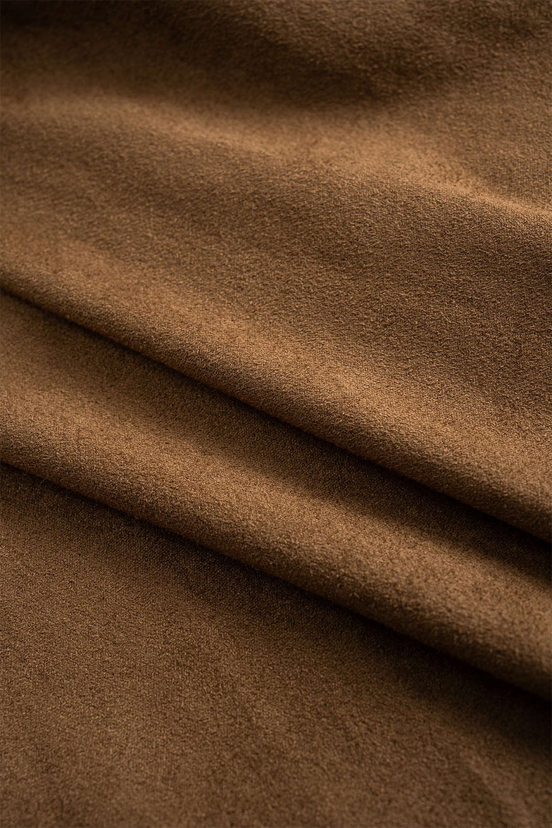 Suede Irregular Hem High Waist Skirt - Image 4