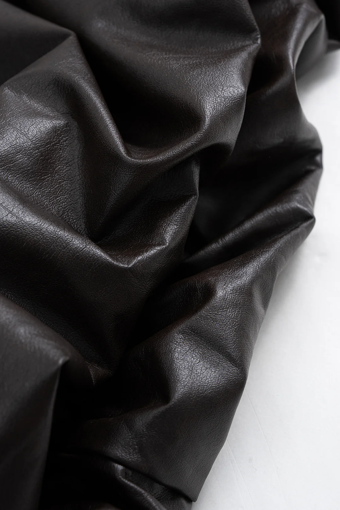 Faux Leather Ruched High Waist Skirt - Image 6