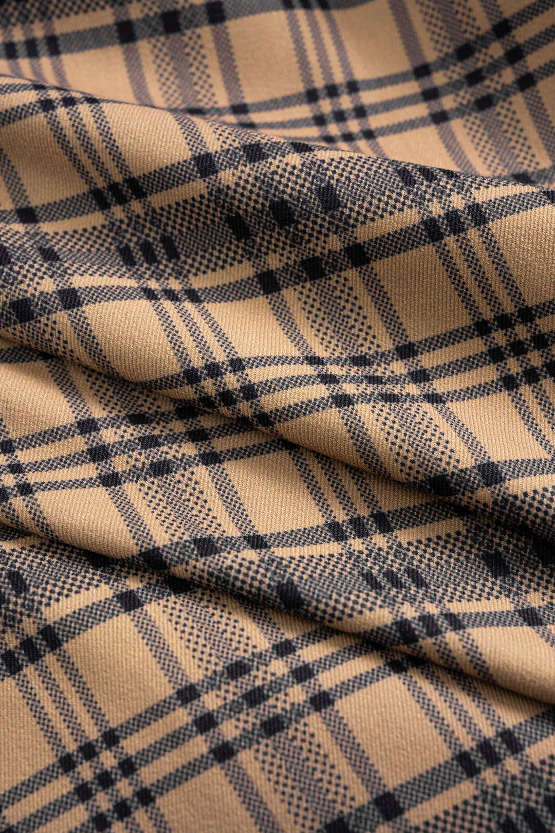 Plaid Print Tassel Asymmetrical Skirt - Image 4
