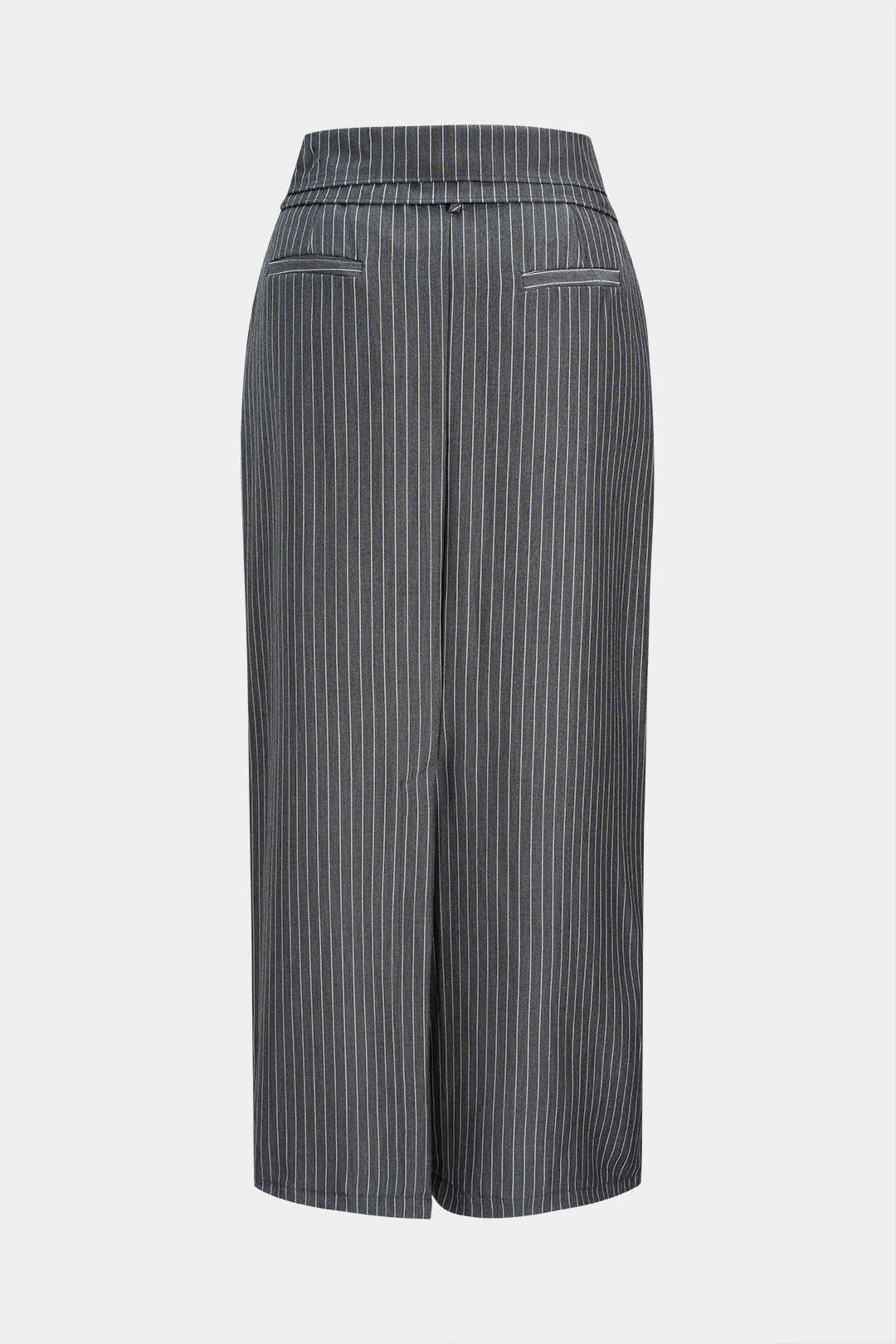 Stripes Print Split Skirt - Image 2