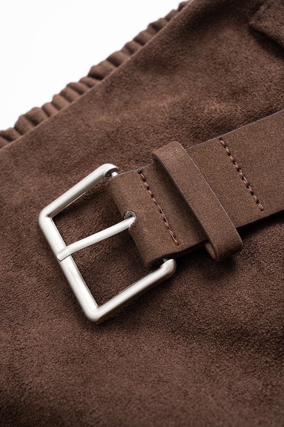 Suede Belted Skirt - Image 3