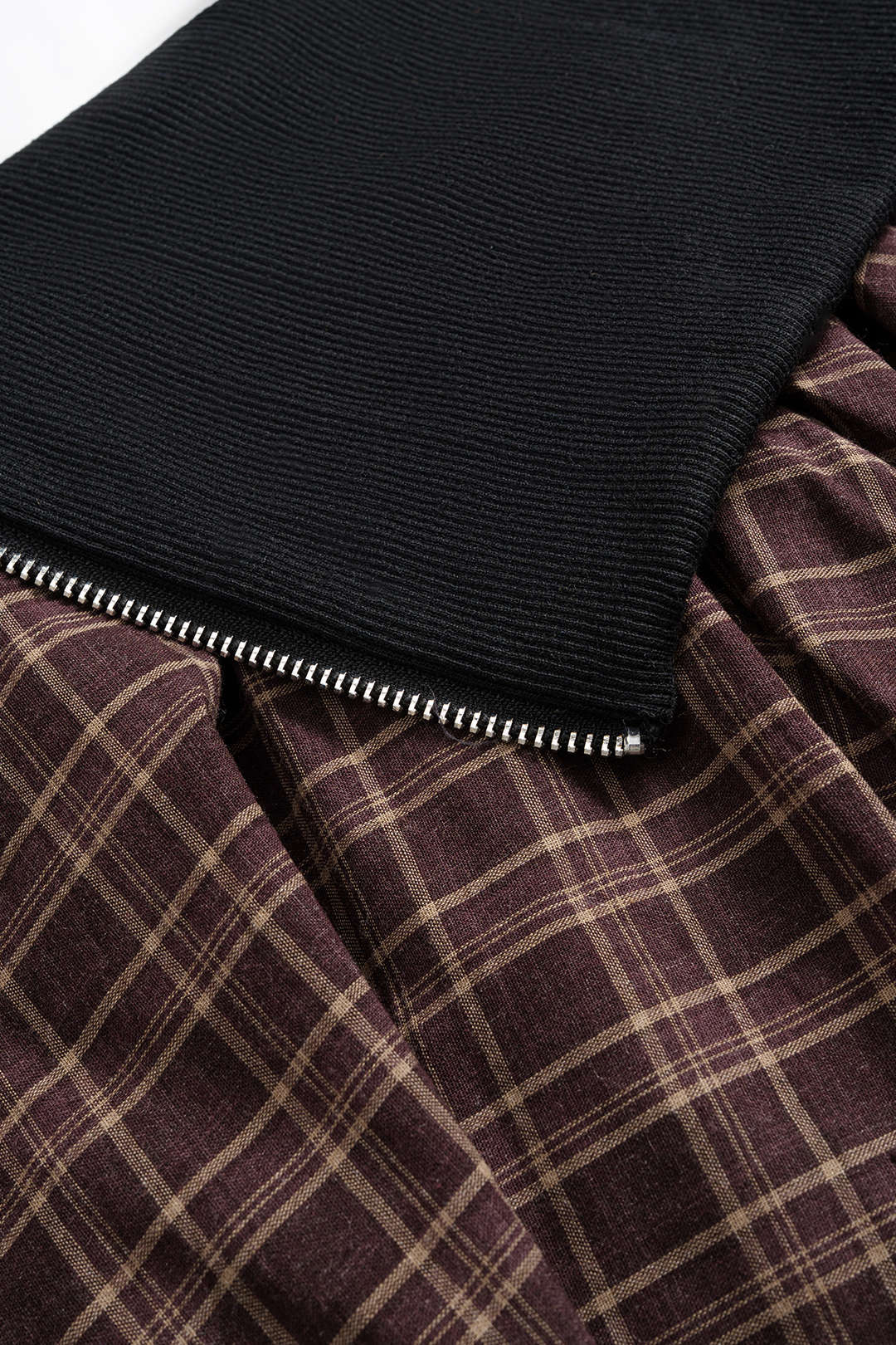 High Waist Patchwork Irregular Hem Skirt - Image 3